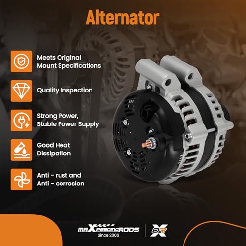 maXpeedingrods 180 Amp Alternator 3.6L for Jeep Grand Cherokee 2011-2020 - size: 11598N