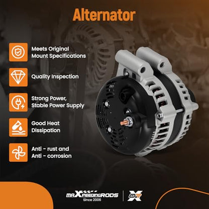 maXpeedingrods 180 Amp Alternator 3.6L for Jeep Grand Cherokee 2011-2020 - size: 11598N