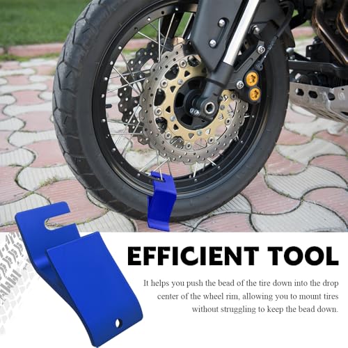 Motorcycle Tire Bead Installation Holder Hook, Tire Repair Tools - color: Blue
