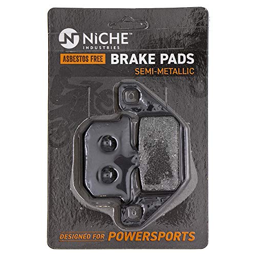NICHE Front Rear Brake Pad for Kawasaki 43082-1029 43082-1194 Semi-Metallic - size: 1 Set (1 Wheel)