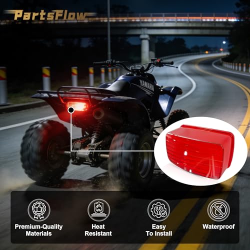 PartsFlow TailLight Tail Light Lens For Yamaha 2014-2017 Viking 700 2008-2009 Rhino 2003-2006 Kodiak 2003-2014 Grizzly 660