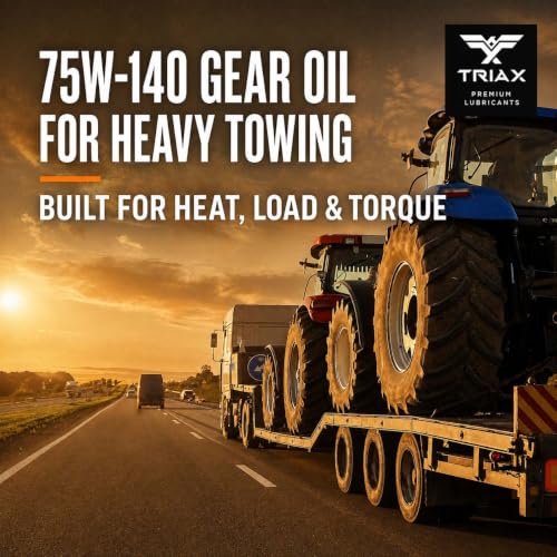 TRIAX Synergy Gear MAX 75W-140 GL-5, PAO Synthetic Long-Drain Axle, Differential Extreme Pressure Oil, Limited Slip Ready, 750,000 Mile Rating on Highway (4 Gallon Pack) - size: 4 Gallon Pack