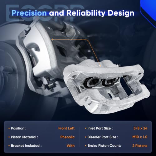 ECCPP 18-B4791 Front Left Brake Caliper Assembly - size: Front Left[18-B4791]