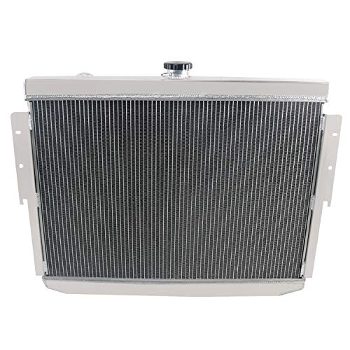 62MM 4 Row Core All Aluminum Radiator compatible with 1973-1978 Dodge Charger Chrysler Mopar V8 Big Block