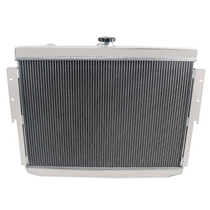 62MM 4 Row Core All Aluminum Radiator compatible with 1973-1978 Dodge Charger Chrysler Mopar V8 Big Block
