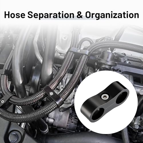 EVIL ENERGY 6AN Hose Separator Clamp AN6 Fuel Line Mounting Clamp 4PCS - size: AN6