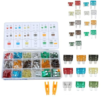 NEIKO 50505A Car Fuse Master Assortment Set, 306pc, Fast Acting, Auto Fuses Kit, Standard, Micro & Mini Sizes, 2A, 5A, 10A, 15A, 20A, 30A, and 35 Amp, Marine Boat, Automotive, RV, Car Fuse Kit - style: Standard, Mini, Micro Car Fuse Set (2A-35A)