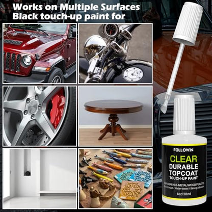 FOLLOWIN Automotive Clear Coat for Cars, Touch Up Clear Car Paint, 1 fl oz - color: clear