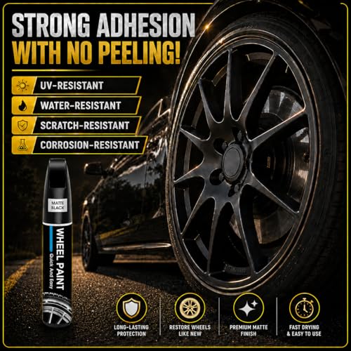 Silver Rim Touch Up Paint - Wheel Scratch Repair Kit for Curb Rash & Scratches, Quick and Easy Rim Paint for Wheel Repair, Universal Silver - color: Silver