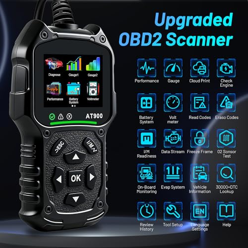 OBDII Scanner Car Engine Fault Code Reader Diagnostic Vehicle Scan Tool - color: AT900 Universal OBD II Scanner