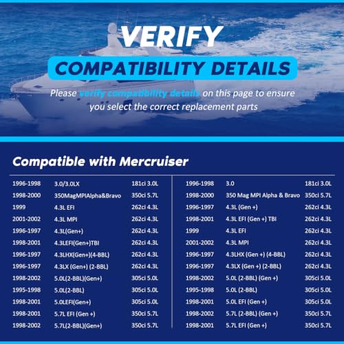Marine Starter Replacement for Mercruiser & Volvo Penta 3.0-8.2L V6 V8