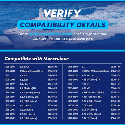 Marine Starter Replacement for Mercruiser & Volvo Penta 3.0-8.2L V6 V8
