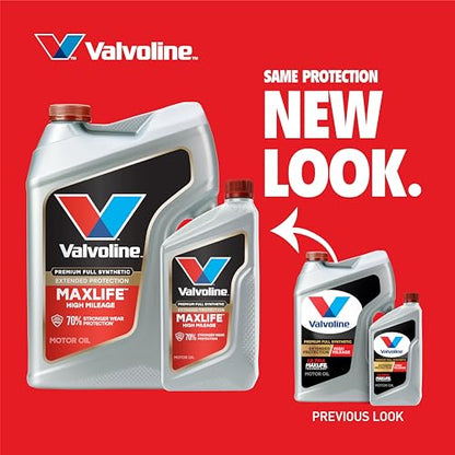 Valvoline MaxLife Extended Protection High Mileage 5W-30 Full Synthetic Motor Oil 5 Quart - size: 5 qt (Pack of 1), style: Premium Full Synthetic High Mileage