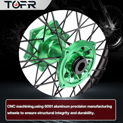 TOFR 19" Rear Wheel Rim for Kawasaki KX125 KX250 03-13 KX250F KX450F 06-21 - size: 19" Rear