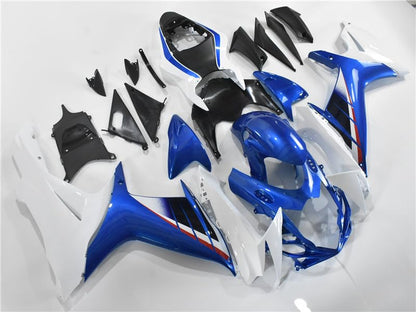 YTL Blue White Full Fairing Fit for Suzuki 2011-2026 GSXR 600/750 - color: 008 Blue White