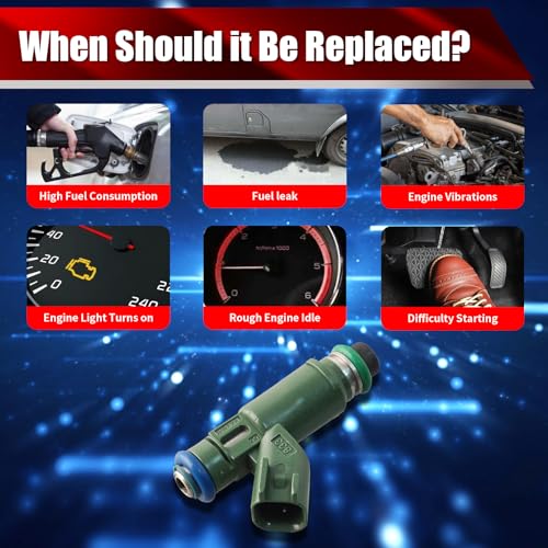 Set of 6 Fuel Injectors C2S8062 852-12234 Replacement - size: 852-12234