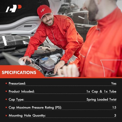 A-Premium Engine Coolant Overflow Recovery Reservoir Tank W/Cap & Tubing
