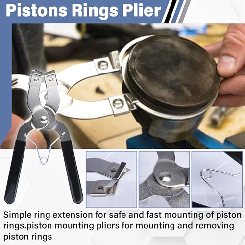 Piston Ring Compressor Tool, Car Engine Piston Ring Installer Removal Kit