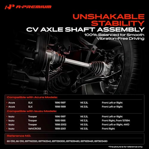 A-Premium Front Left or Right CV Axle Shaft Assembly for Acura & Isuzu - style: Front Driver or Passenger Side