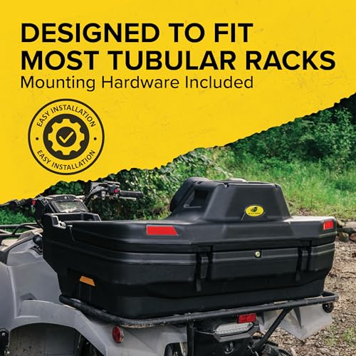 Black Boar ATV Rear Storage Box & Lounger Seat, 66014 - style: Deluxe Lounger W/ Rear Storage