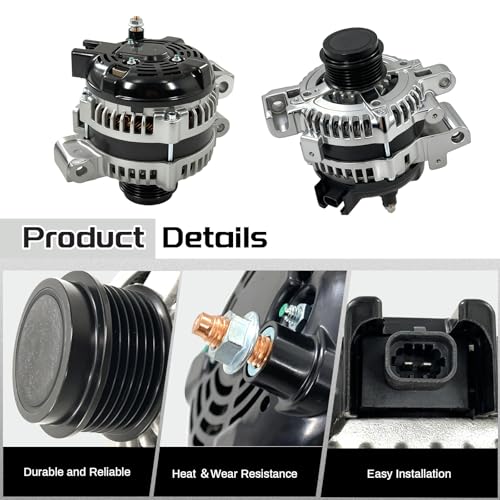 104210200 Alternator 12V 140A Compatible with 2010-2014 Cadillac CTS - size: 2010-2014 Cadillac CTS
