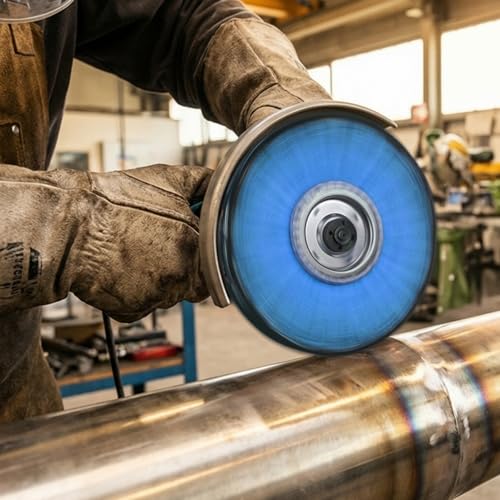 10" S-Shape Airway Buffing Wheel with One-Piece Hub（Coarse） - color: Course Polishing