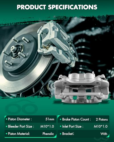 SCITOO Front Right Disc Brake Caliper With Bracket 18B5403 - size: Front Passenger[18B5403]