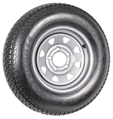 eCustomrim 2-Pack Trailer Tire Rim Assembly ST215/75D14 14 Inch LRC 5 Lug