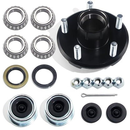 5 x 4.5'' Trailer Hub Kit for 2000lb 1'' or 1-1/16'' Straight Axle - color: 1 Set