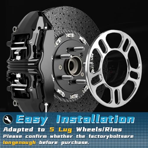 5mm Wheel Spacer for Wheel Alignment 5×114.3 – 73.1mm Bore Diameter Ultra-Thin Precision Fit, Universal Spacer, 2 Pack - size: 5mm-5 hole
