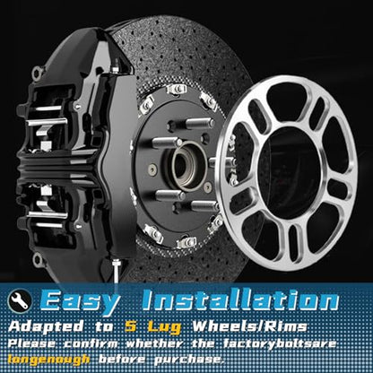 5mm Wheel Spacer for Wheel Alignment 5×114.3 – 73.1mm Bore Diameter Ultra-Thin Precision Fit, Universal Spacer, 2 Pack - size: 5mm-5 hole