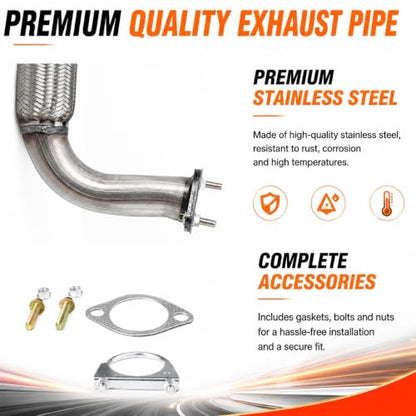 52618 Flex Exhaust Pipe Direct Fit for 2012-2014 Ford Edge 2.0L Turbo FE20F - size: 2012-2014 Ford Edge