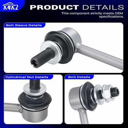K750043 Zinc-Nickel Alloy Front Stabilizer Sway Bar Links for Toyota Lexus
