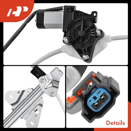 A-Premium Front Driver Side Power Window Regulator with Motor (2-Pin) - style: Front Driver(LH)