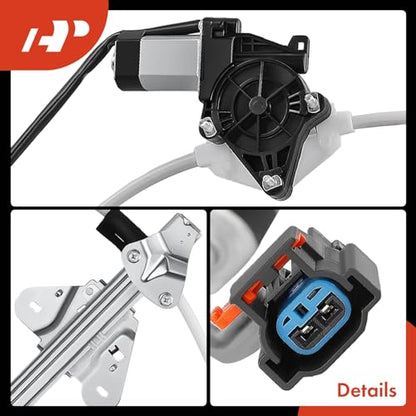 A-Premium Front Driver Side Power Window Regulator with Motor (2-Pin) - style: Front Driver(LH)