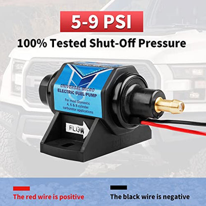 CarBole 12 Volt Electric Fuel Pump 5-9 PSI, 35 GPH for Gasoline Engines - color: 5-9PSI 35 GPH for Gasoline