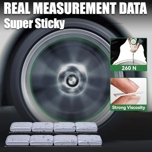 1 oz Stick On Wheel Weights 72pcs Low Profile Easy Peel Grey - color: Gray, size: 1oz-72PCS