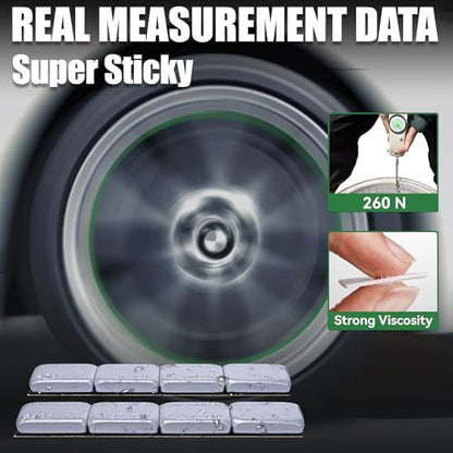 1 oz Stick On Wheel Weights 72pcs Low Profile Easy Peel Grey - color: Gray, size: 1oz-72PCS