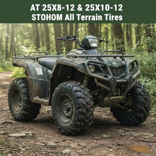 AT22x10-9 ATV Tires ATV＆UTV Trail Sand Off-Road Tires 22x10-9, All Terrain Tires 16mm Tread Depth 22x10x9-4 PR, Tubeless 2PCS - size: DAV122 22x10-9