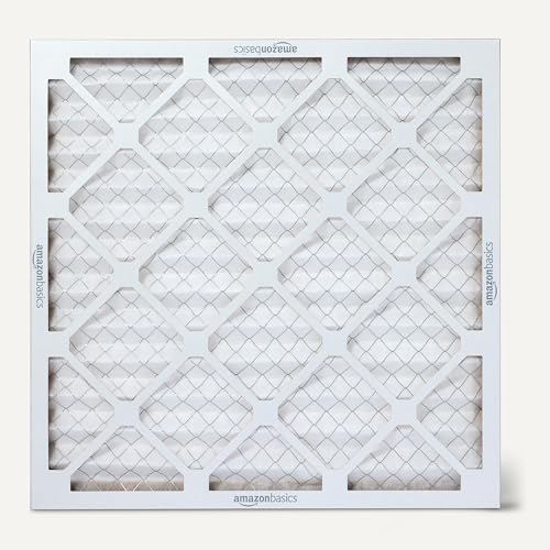 Amazon Basics MERV 5 AC Furnace Air Filter, 20x20x1 inches, 6-Pack (Actual size: 19.75" x 19.75" x 0.75") - style: Merv 5