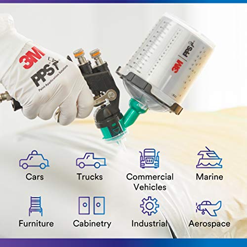 3M PPS 2.0 Paint Spray Gun System Refill Kit with Lids and Liners, 26173 - size: 22 oz (Standard)