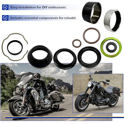 Fork Rebuild Kit with 41mm Forks for Dyna Electra Night Road Glide Street Road King Train Softail Blackline OEM#0403-0022