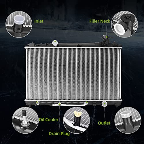 AUTOSAVER88 Radiator Compatible with 2007 2008 2009-2011 Camry L4 2.4L, 2010-2011 Camry 2.5L 4CYL - style: 07-11 Toyota Camry