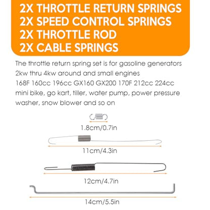36 Pack Throttle Return Springs for Honda Briggs Engine