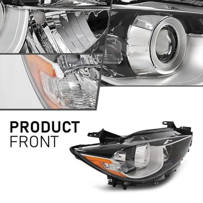 G-PLUS Headlight Assembly Compatible with Mazda CX-5 2013-2016,Right - size: Fit Mazda CX-5 2013-2016 Right(Clear)