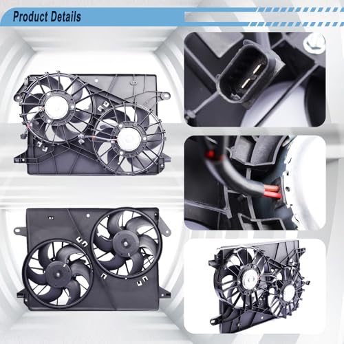 Radiator Cooling Fan Compatible with 2008-2010 Challenger, 5137714AA - size: 2008-2010 Dodge Challenger