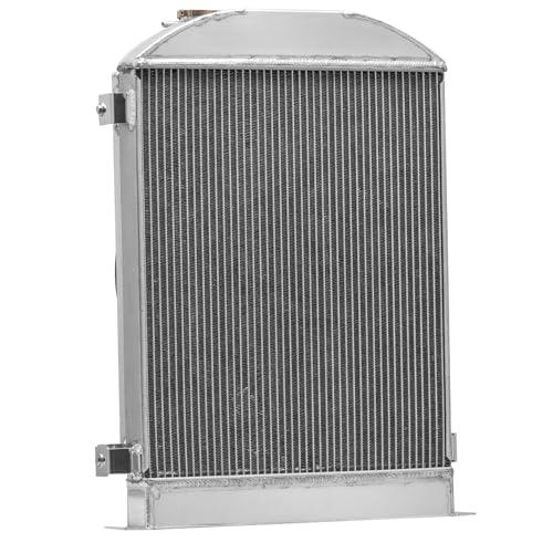 Direct Radiator 16'' Electric Fan Shroud Compatible with 1928-1931 Ford Model-A Grill Shells V8 Engine 29 30 31 All Aluminum Radiators