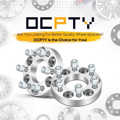 OCPTY 6x4.5 to 6x4.5 Wheel Spacers Adapters 1 inch Real Forged Spacers with 1/2" ThreadSize 71.5mm Hub Bore fits 1991-2003 for Dakota 2PCS