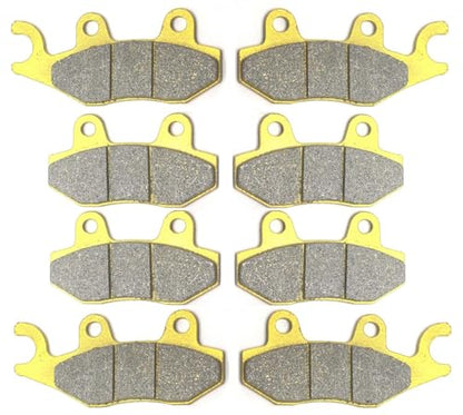 Front Rear Brake Pads for HISUN 400 450 500 550 700 750 800 1000 15-16 505 - color: Semi-Sintered