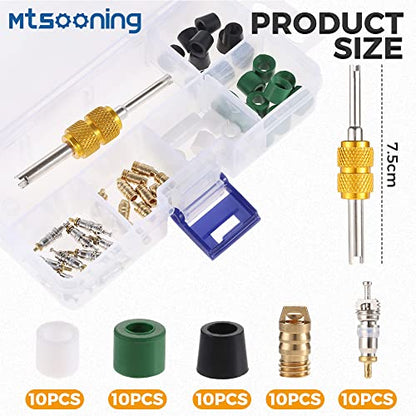 R22 R410A HVAC Valve Core Remover Installer Assortment Kit